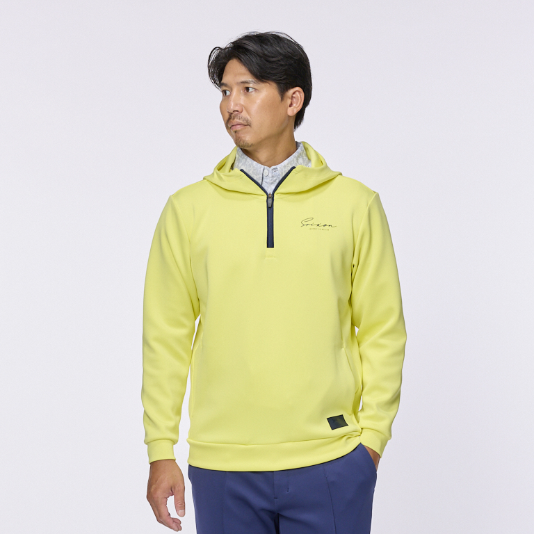 スリクソン メランジ 長袖ハーフジップスウエットフーディー SMM5304